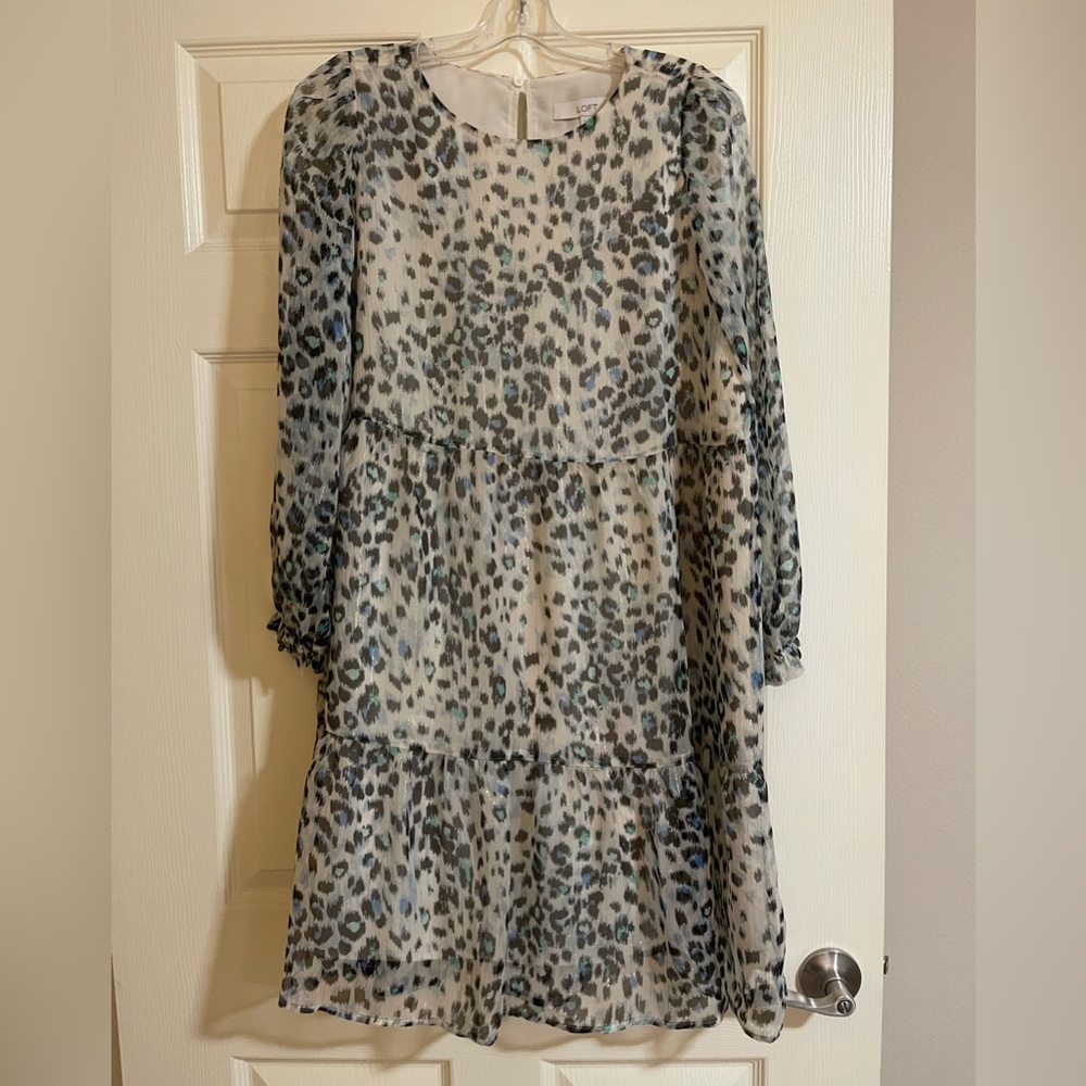 Loft large petite baby doll style dress